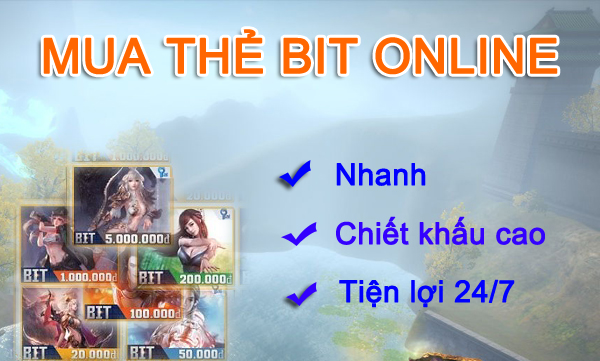 Cách mua thẻ BIT online giá rẻ, đơn giản tại Khothe.VN