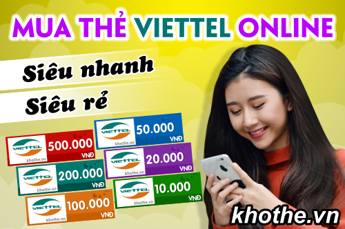 Mua Thẻ Viettel Online Siêu Nhanh Siêu Rẻ