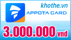 Thẻ Appota 3 triệu